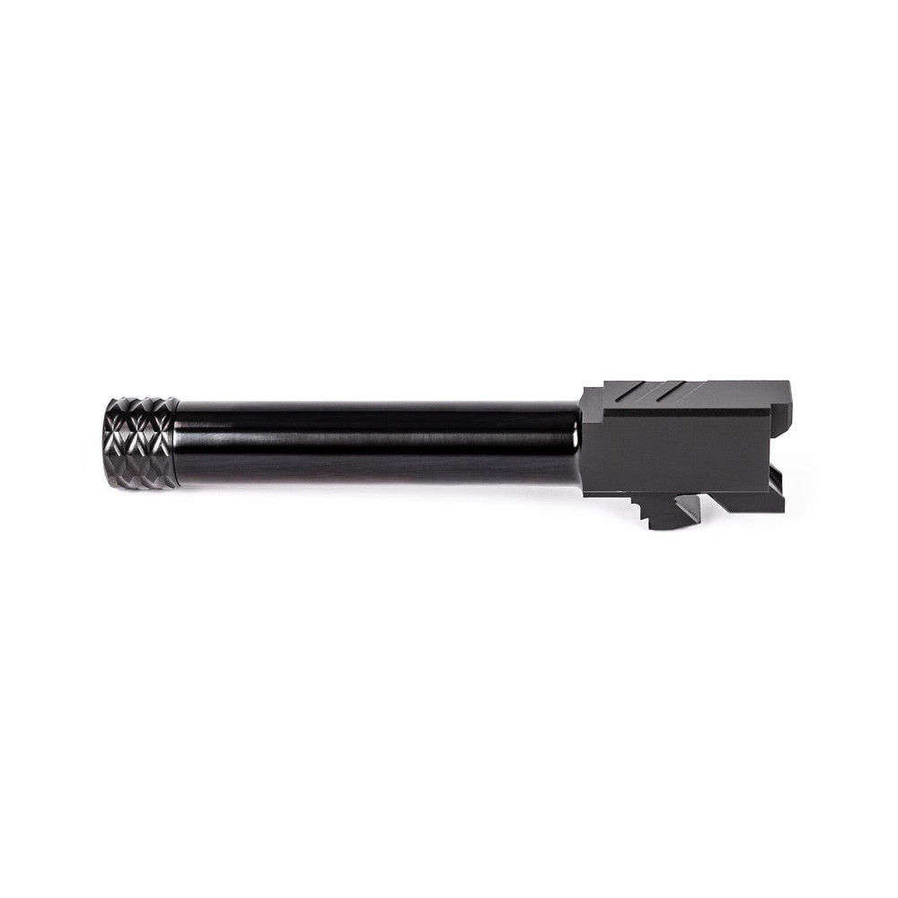 ZEV Pro Match Barrel For Glock 19, Gen1-5, 1/2x28 Threading, Black - Pointing Left